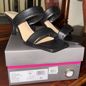Vince Camuto | ASLEE 2 Strap blk leather Size 8M new in box